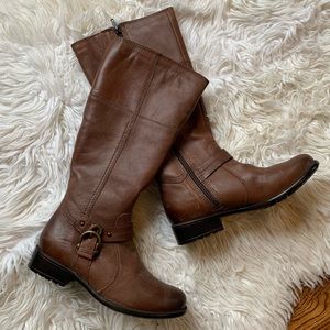 Clarks Brown Tall Riding Boots